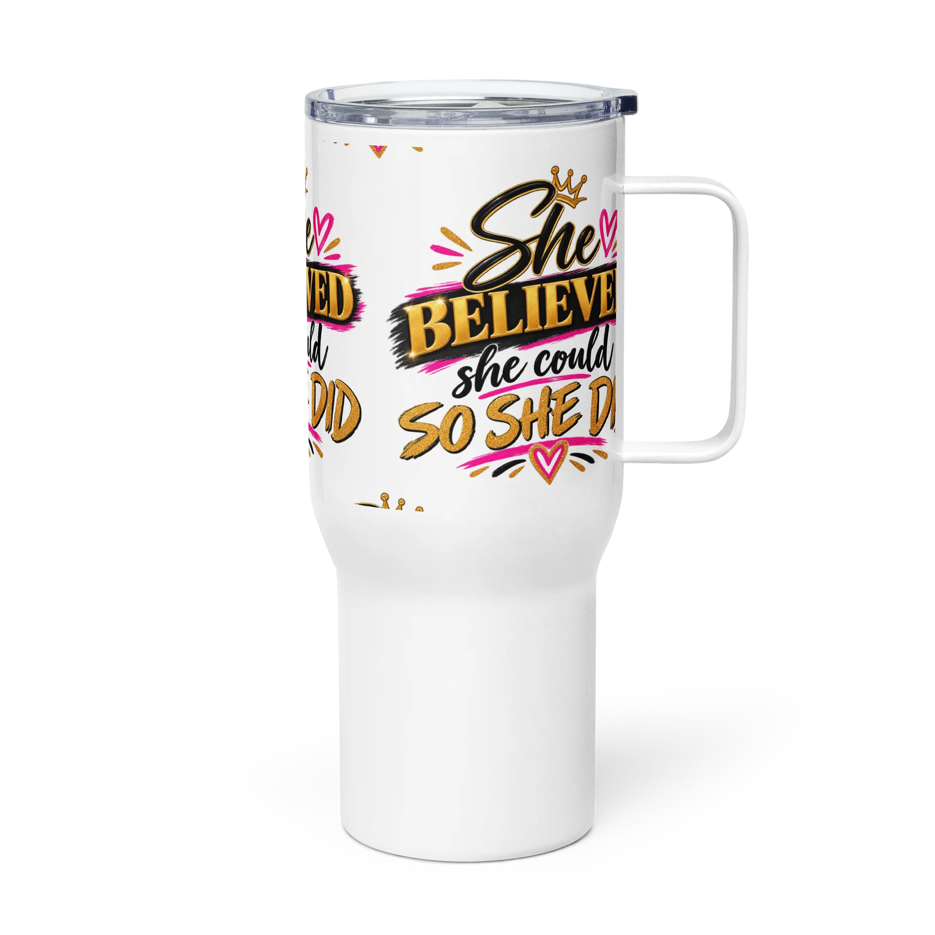 She Believed Crown Motivational Travel Mug product image (4)