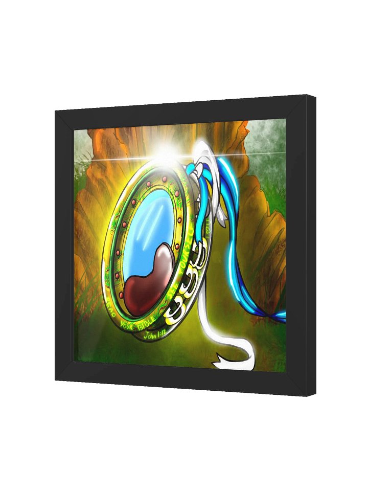 Reflection of Glory - Vibrant Ayous Wood Framed Matte Poster product image (2)