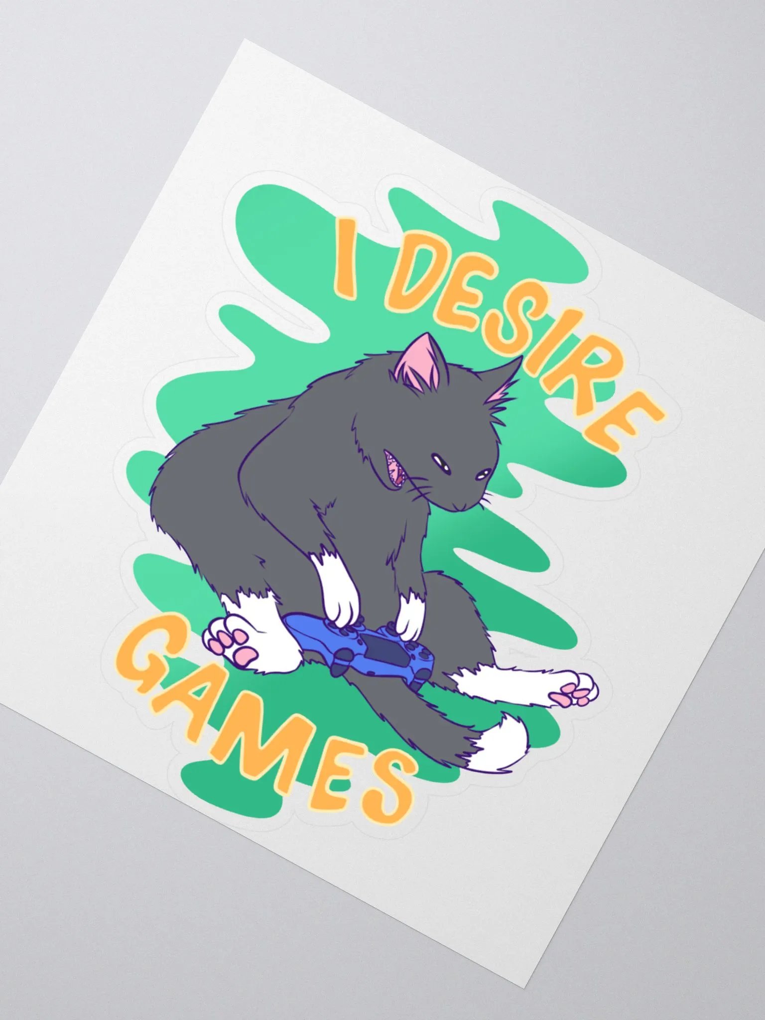 I desire games sticker product image (2)