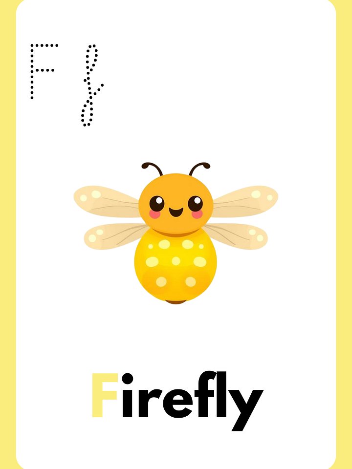 Alphabet Insects flashcards – 26 Cartoons Bugs, for 3-5 years (Digital Download) product image (2)