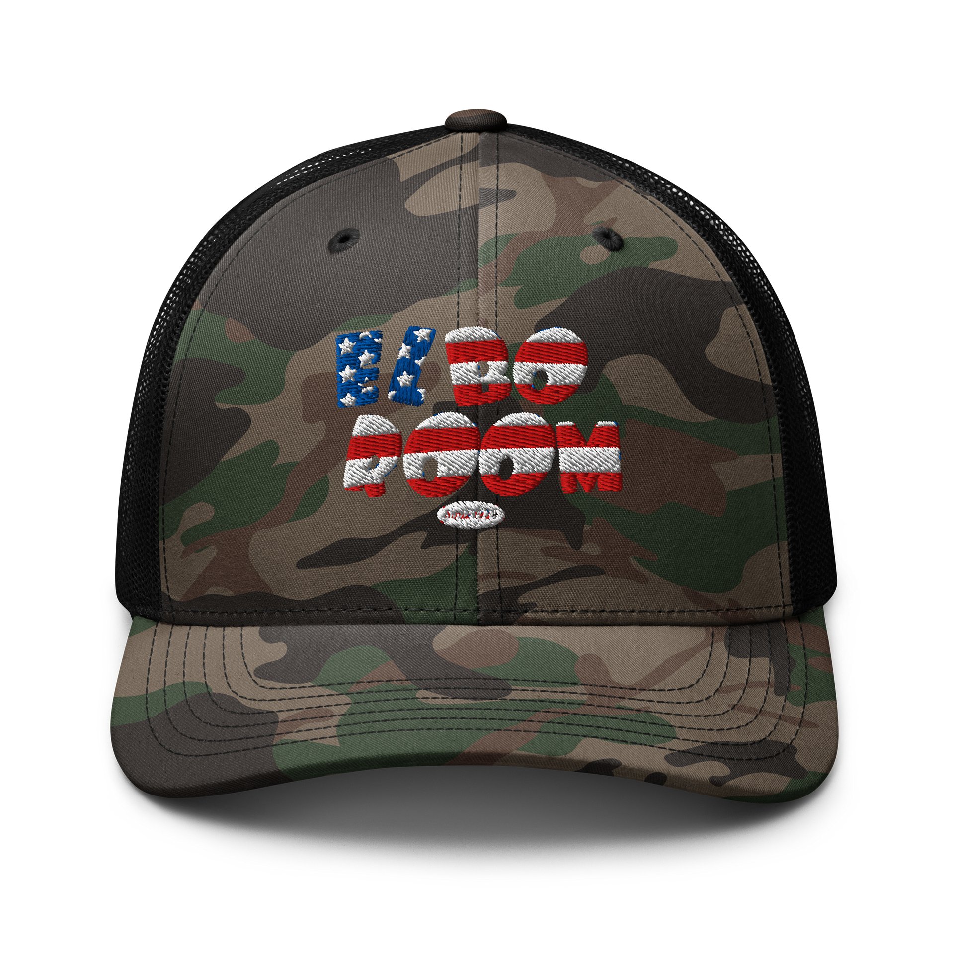 Elbo Room America 250 Camo Trucker Hat | Flag Logo Mesh Back Cap product image (1)