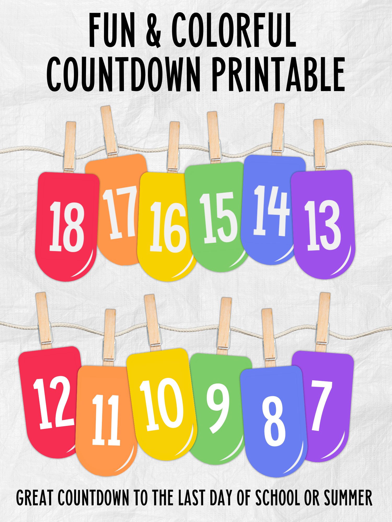 Last Day of School Countdown Printable product image (9)