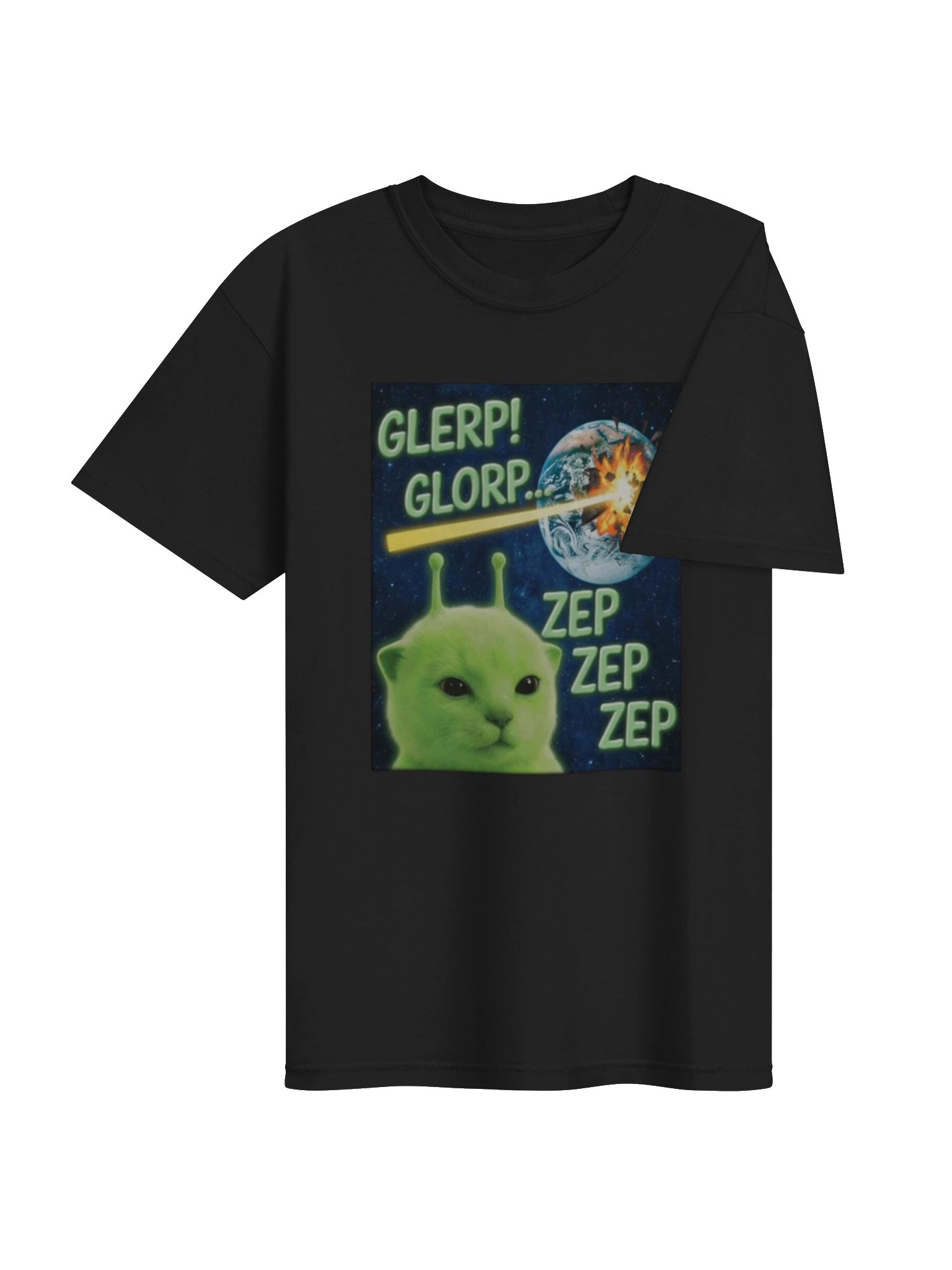 Glorp Funny Alien Cat Brainrot Meme Tee product image (34)