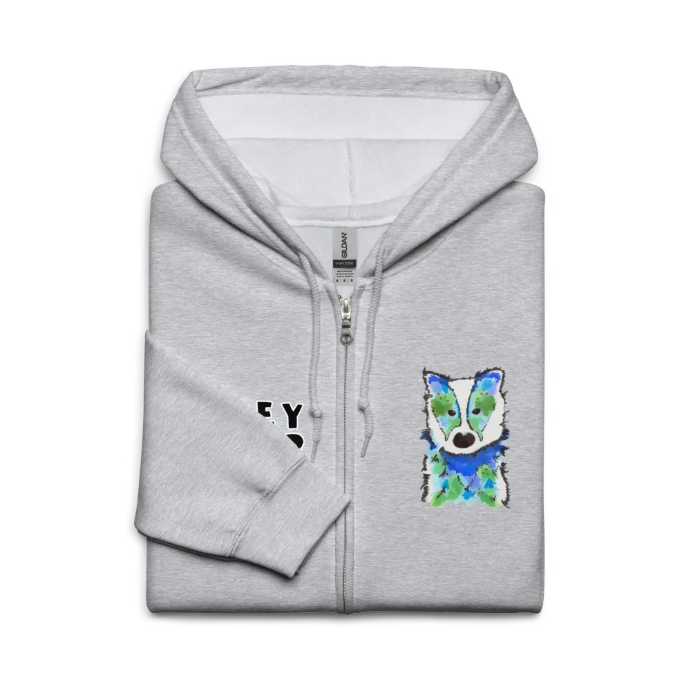 Honey Badger Gang Zip Up Hoodie product image (3)