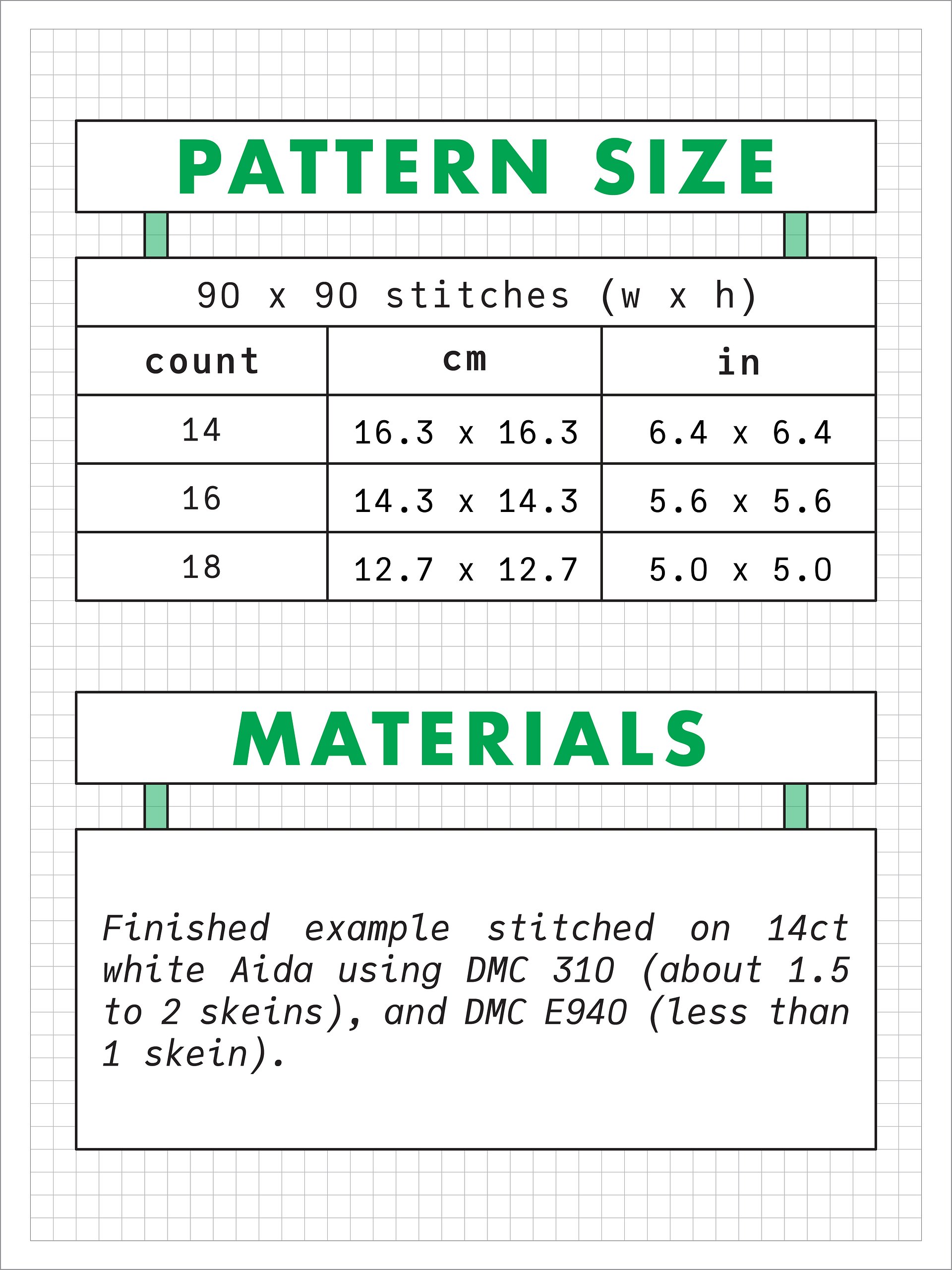 Alien Conspiracy • Blackwork Cross Stitch Pattern • PDF Digital Download product image (3)
