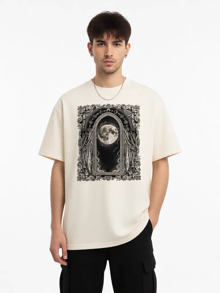Moonlit Threshold // Gothic Arch Heavyweight Box Tee product image (2)