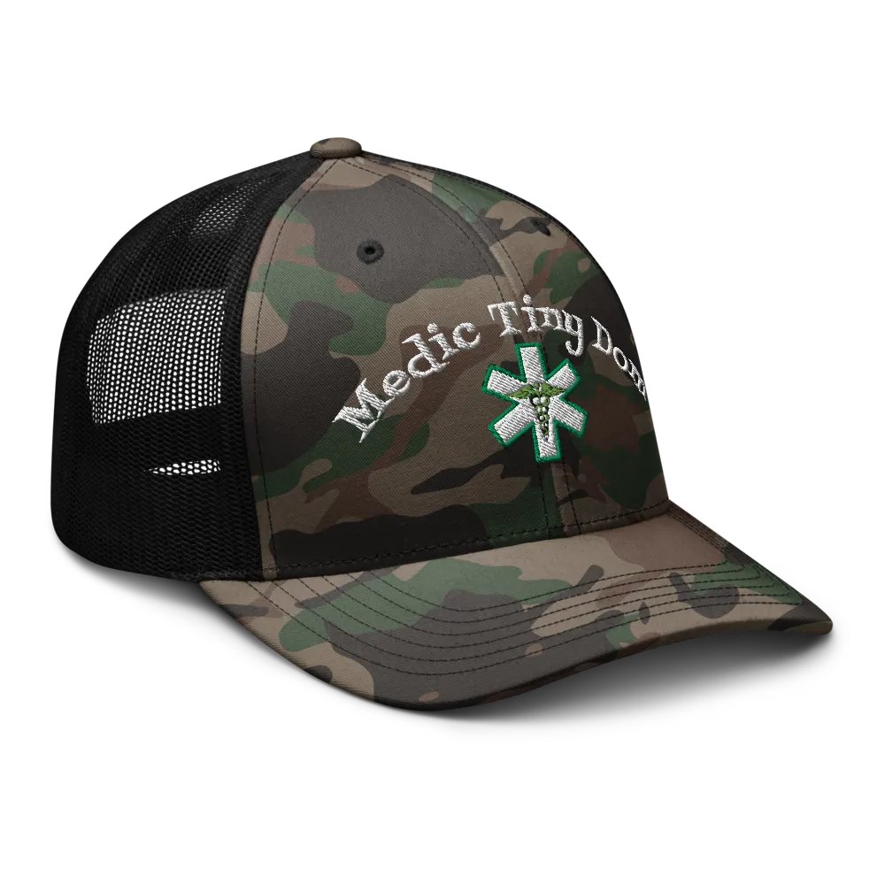 "Medic Tiny Dom" Camo Trucker Hat product image (8)