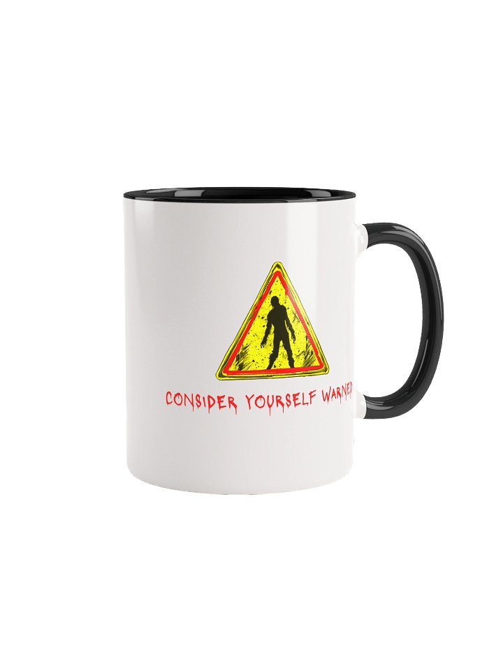 Zombie Brand Warning Mug product image (1)