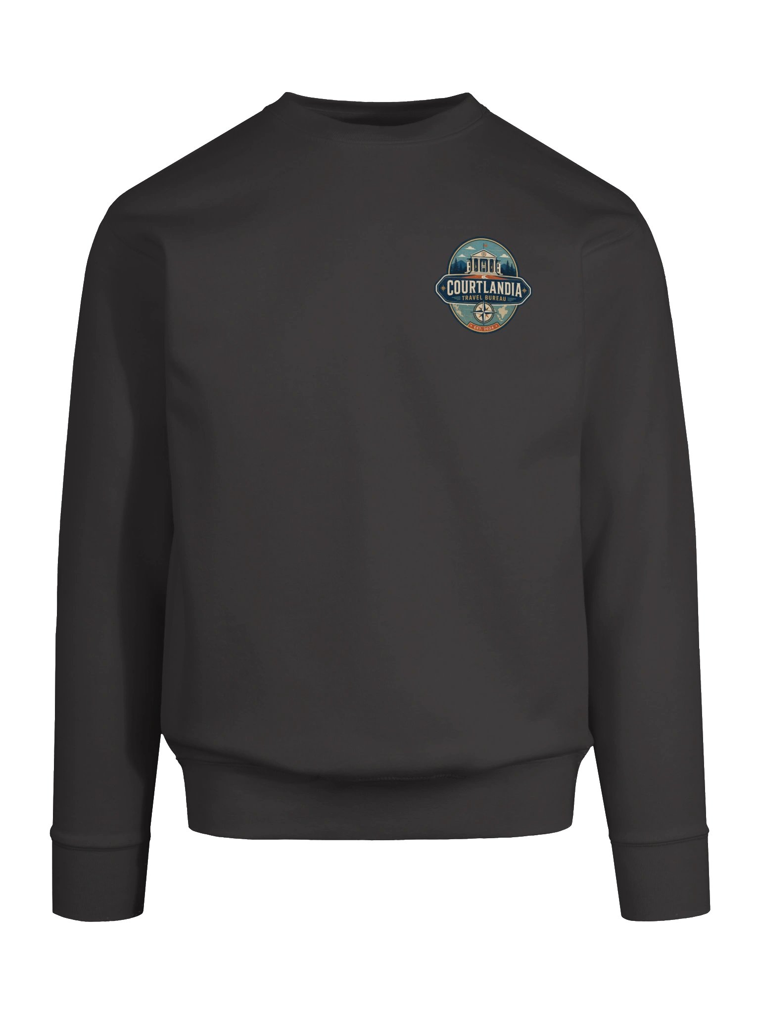 Courtlandia Travel Bureau Vintage Tourist Map Sweatshirt product image (49)