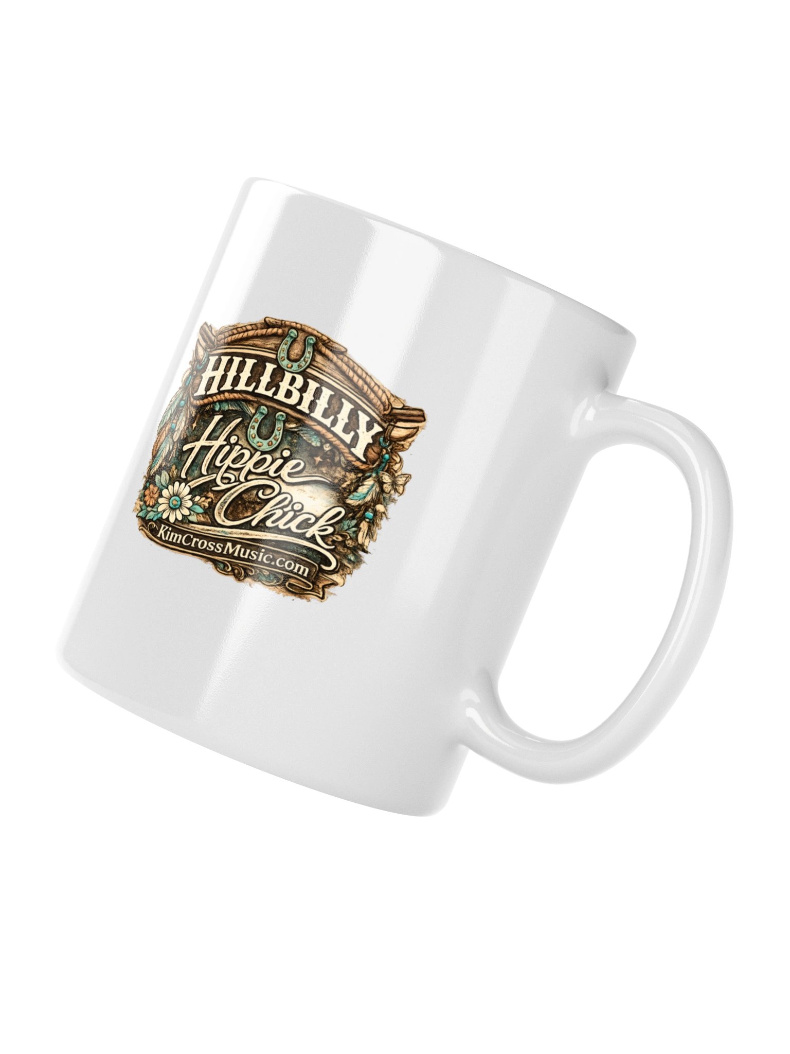 Hillbilly Hippie Chick White Coffee Mug product image (10)