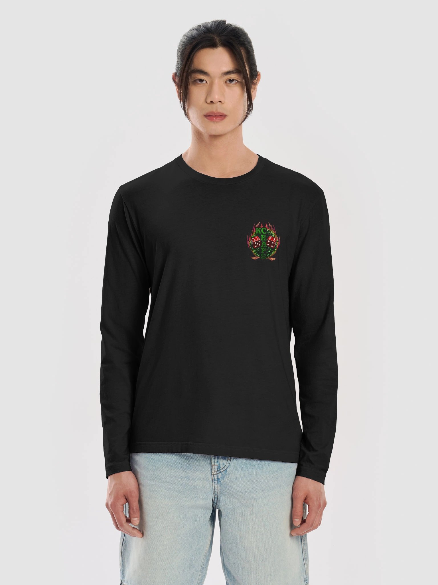 KC Craps Play Smart. Press Hard. Long Sleeve Tee product image (5)
