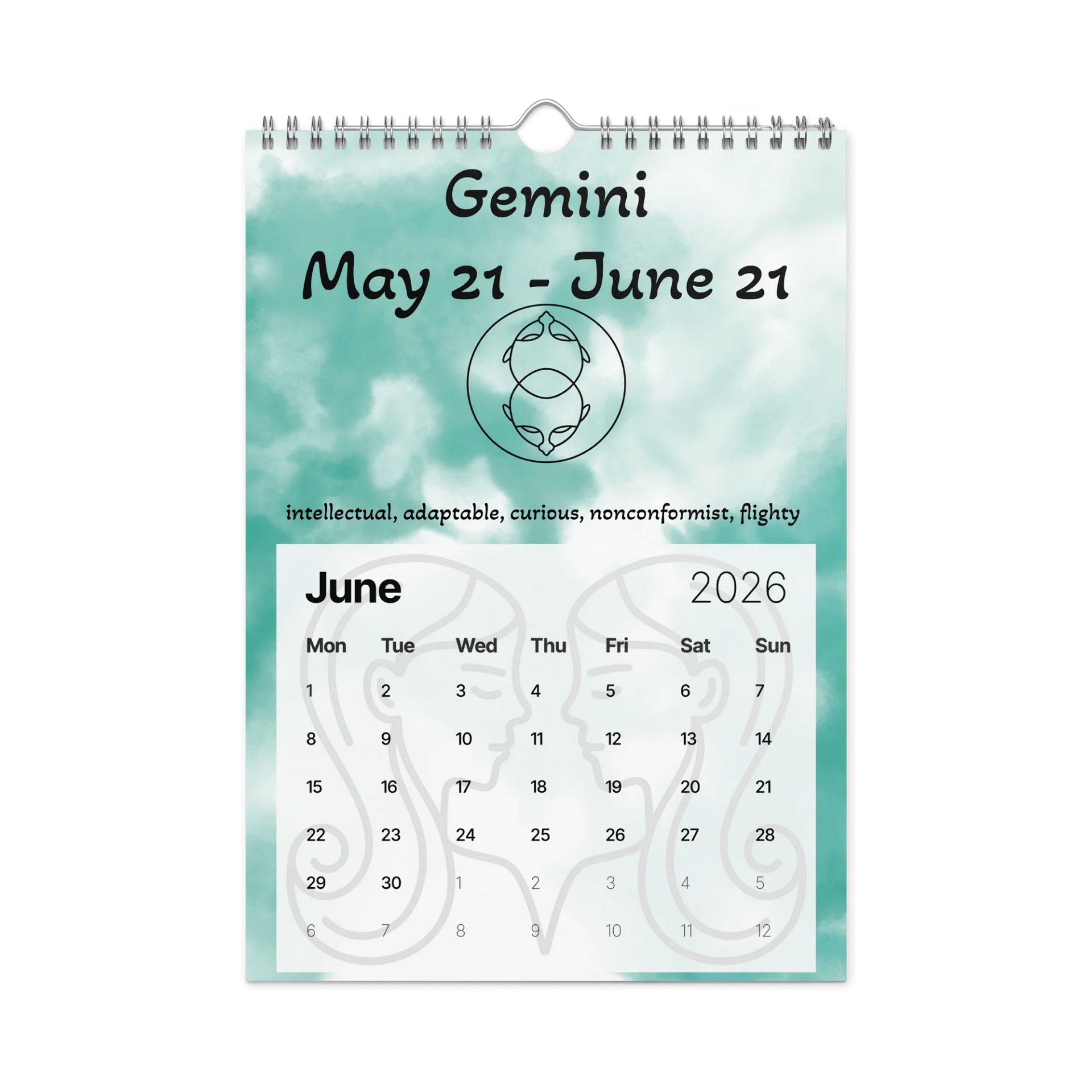 "Zodiac" 2026 Wall Calendar product image (8)