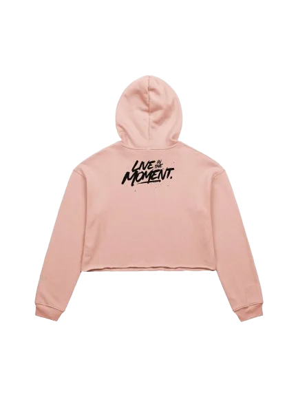 "Live In The Moment" Cropped Hoodie product image (2)