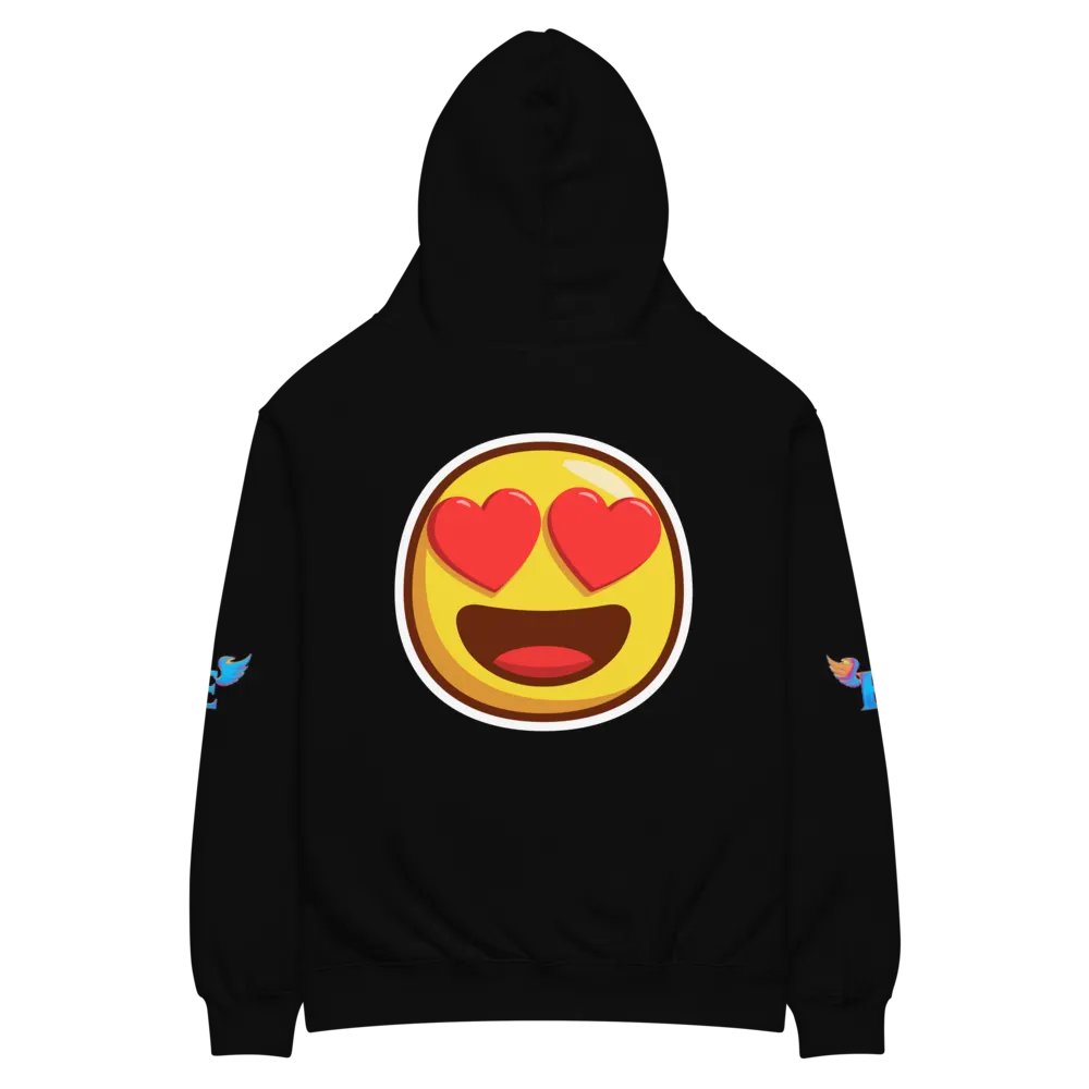 Heart Eyes Emoji Oversized Hoodie Unisex product image (6)