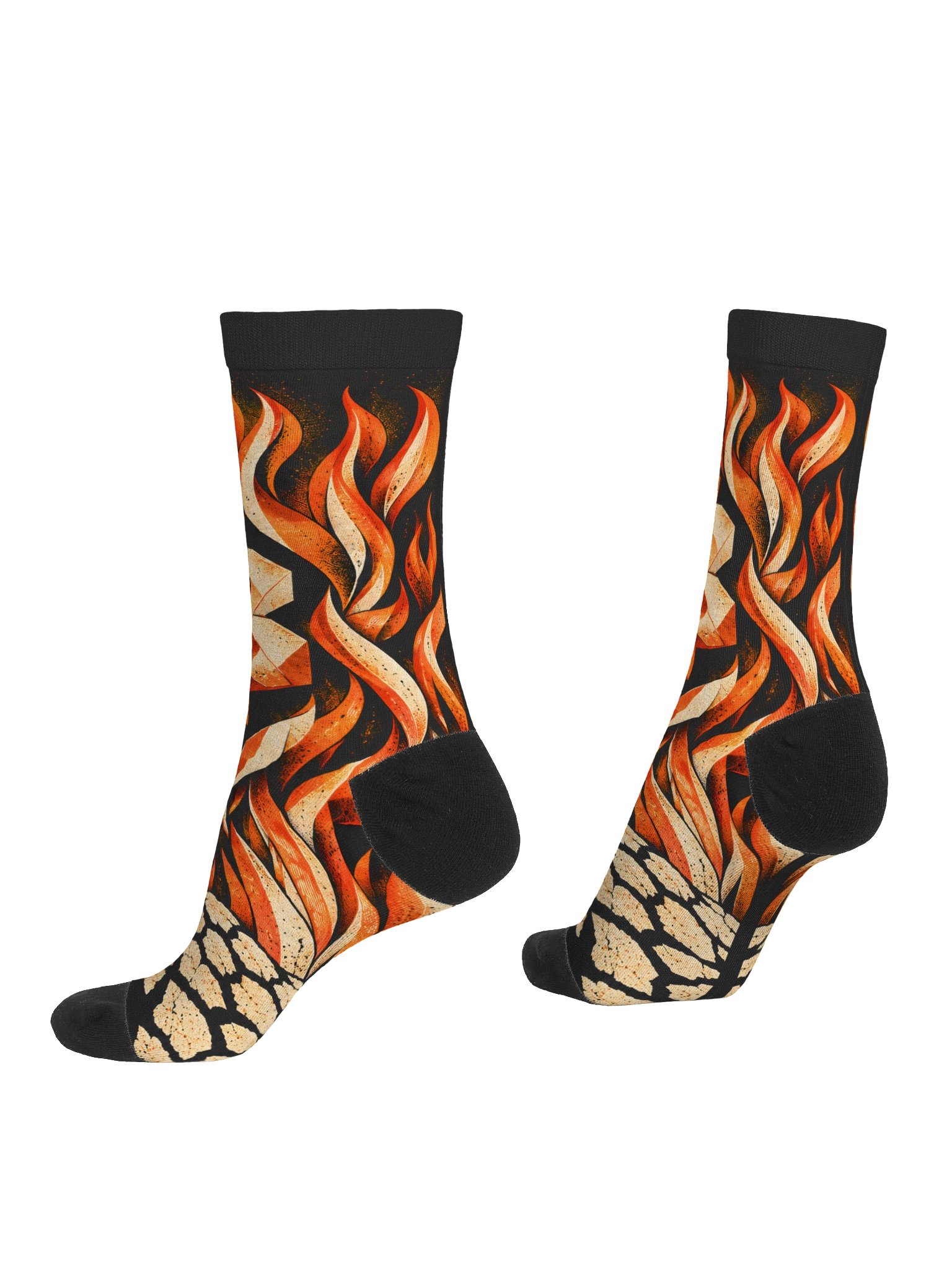 Desert Flame Bitcoin Crew Socks product image (4)