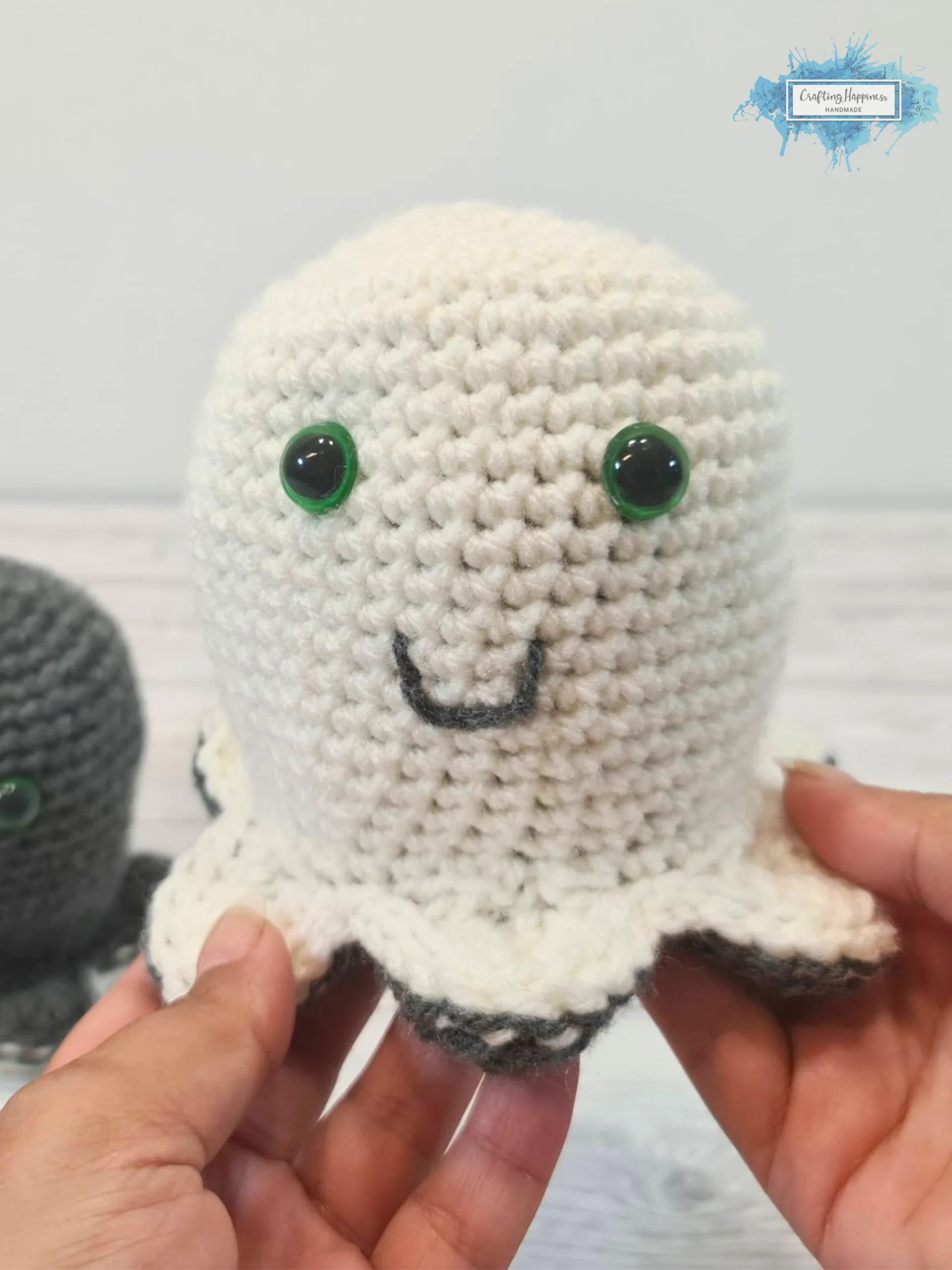 Reversible Amigurumi Crochet Pattern Bundle – Mood Octopus, Cat & Ghost (PDF Pattern) product image (6)
