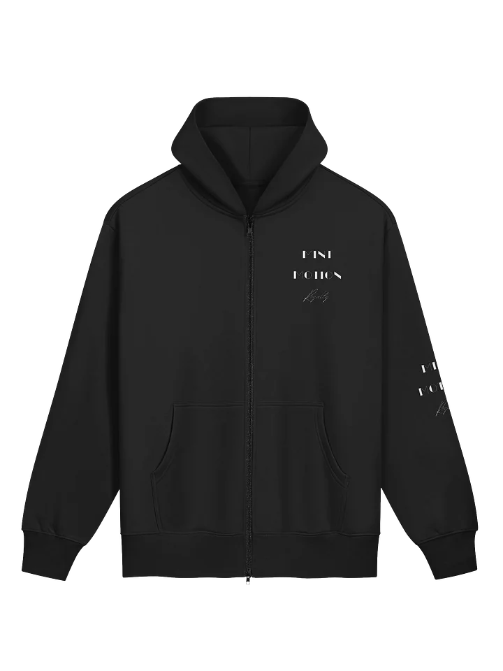 Royalty Series White Print Comfort Zip Hoodie product image (1)
