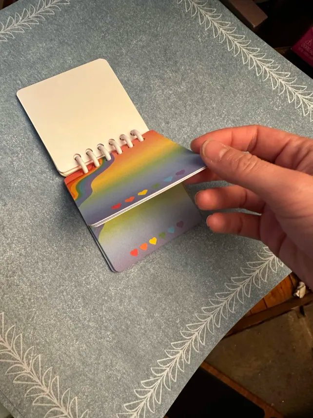 Rainbow Memo Pad 3x3inch With Binding Spine product image (8)