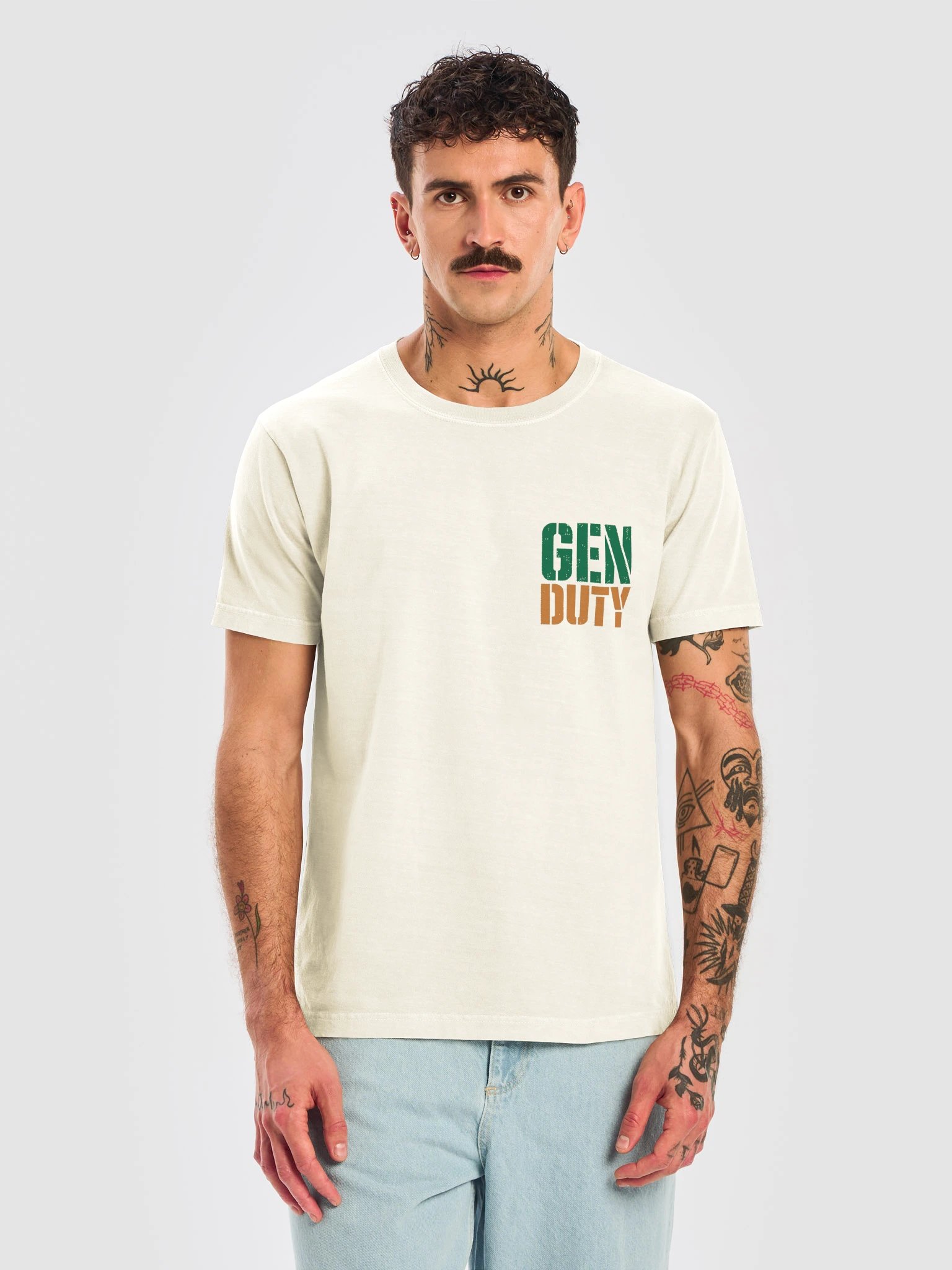 Raised on Gen Duty (Heavyweight garment-dyed tee) product image (9)