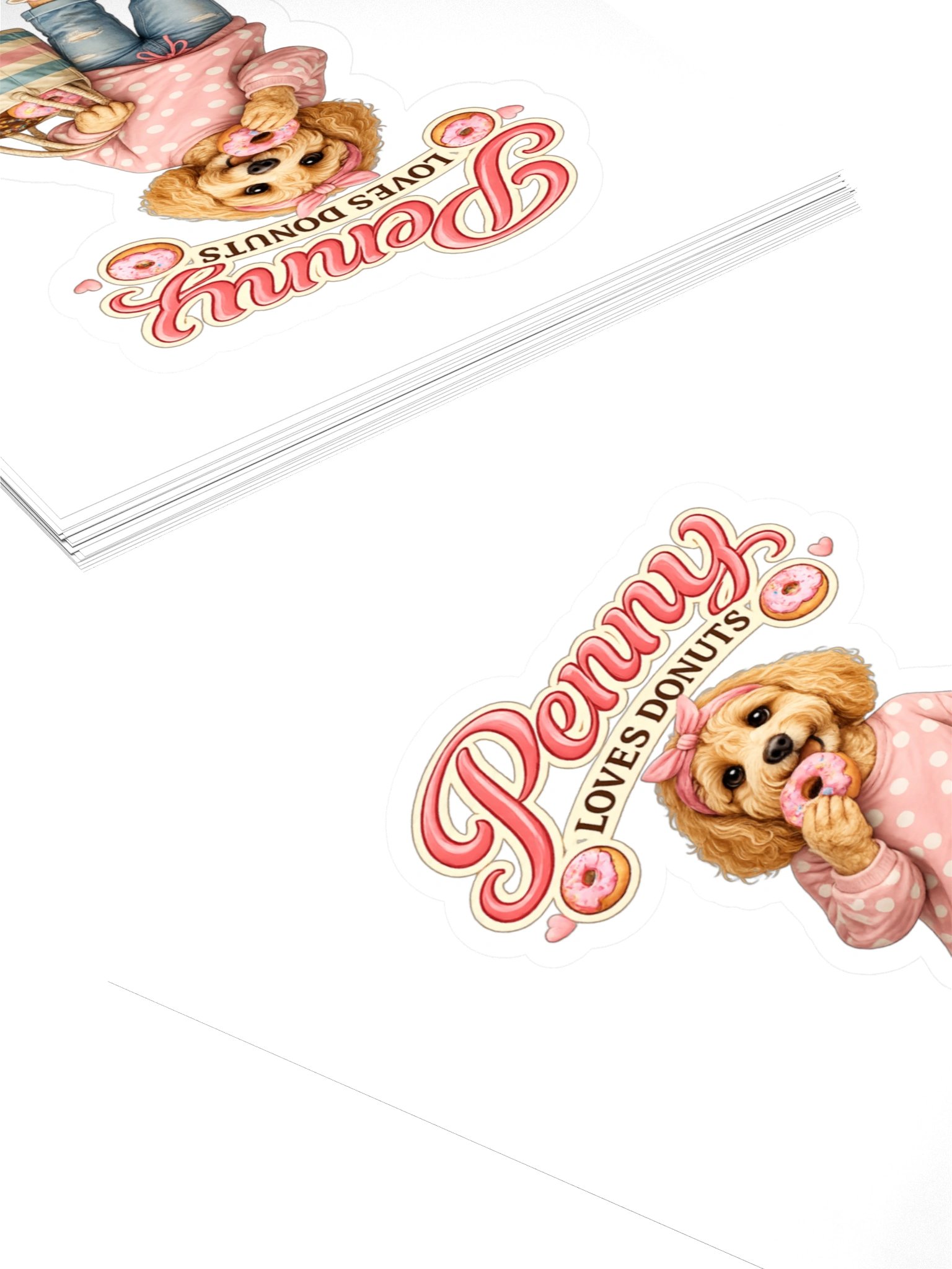 Penny Loves Donuts Kiss Cut Sticker product image (4)
