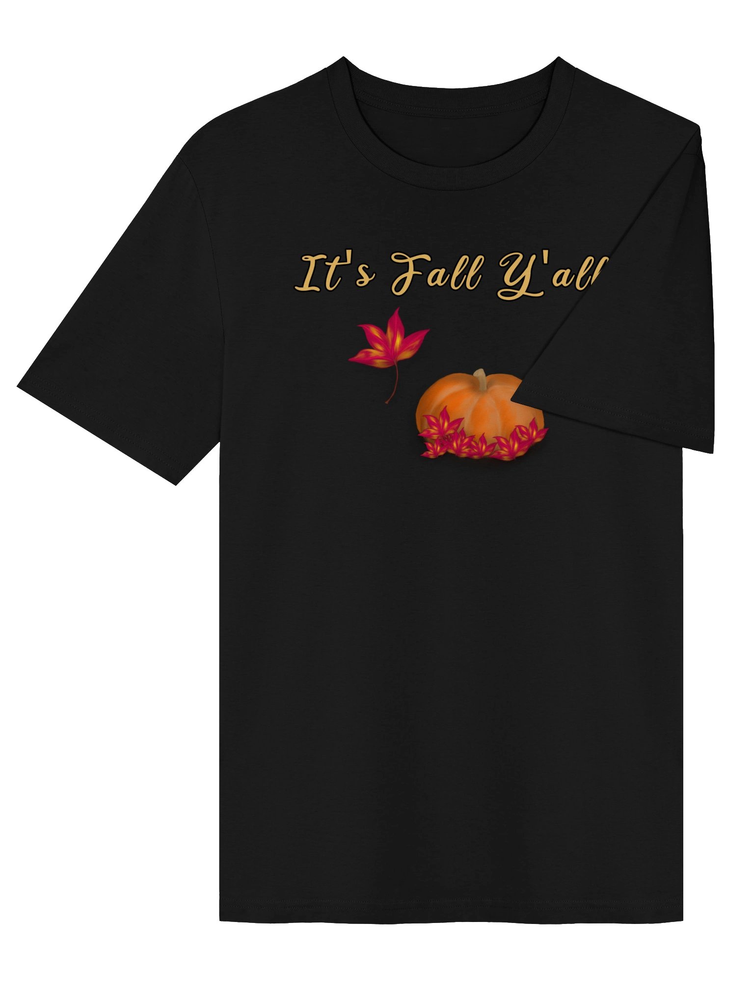"It's Fall Y'all" T-Shirt. Unisex Stanley/Stella Organic Ribbed Neck T-Shirt product image (3)