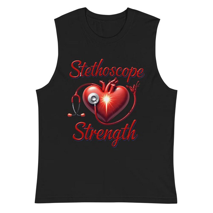Stethoscope Strength Heart Muscle Tank product image (3)