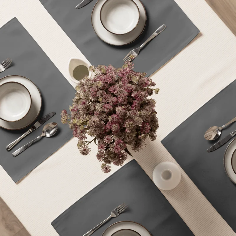 Minimal Gray Custom Placemat Set of 4 product image (1)