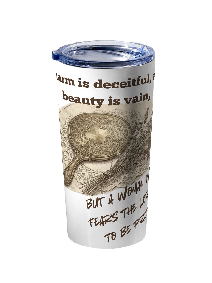 "Fears the Lord" Proverbs 31:30 Christian 20oz Travel Tumbler product image (2)