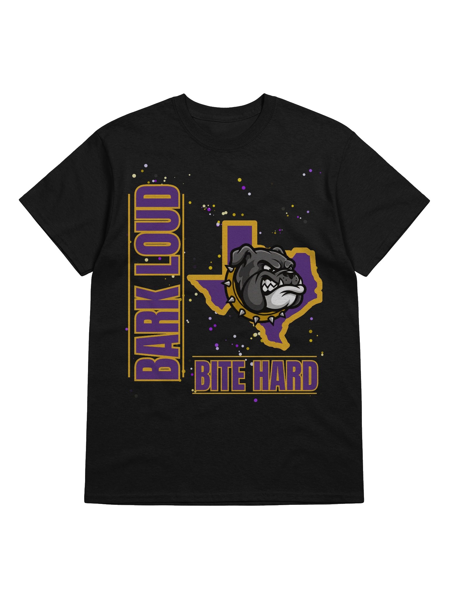 Bark Loud Spirit Tee - Gold on Purple [READ DESCRIPTION FOR CUSTOMIZATION] product image (5)