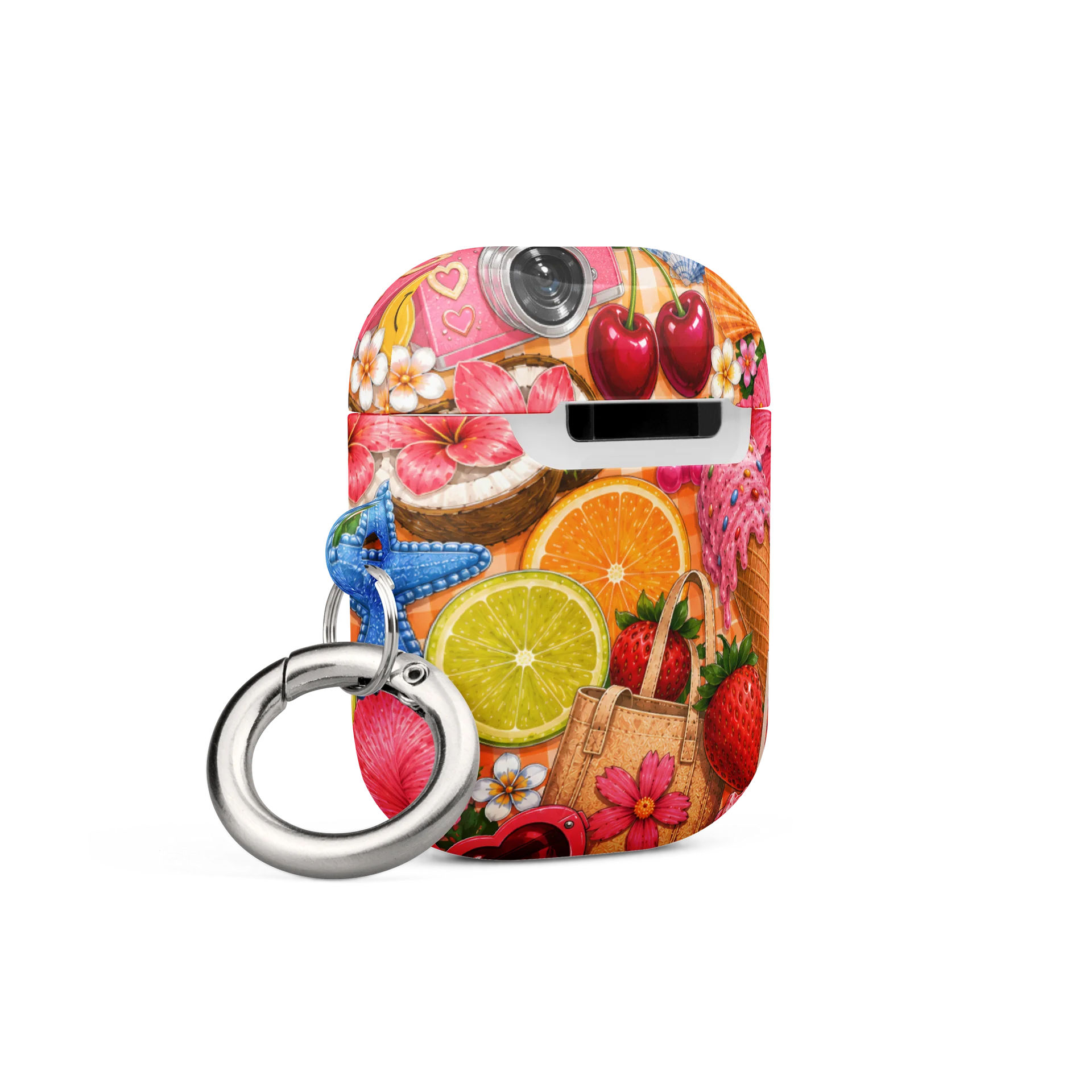 Colorful Summer Vacation Collage AirPods Case product image (4)