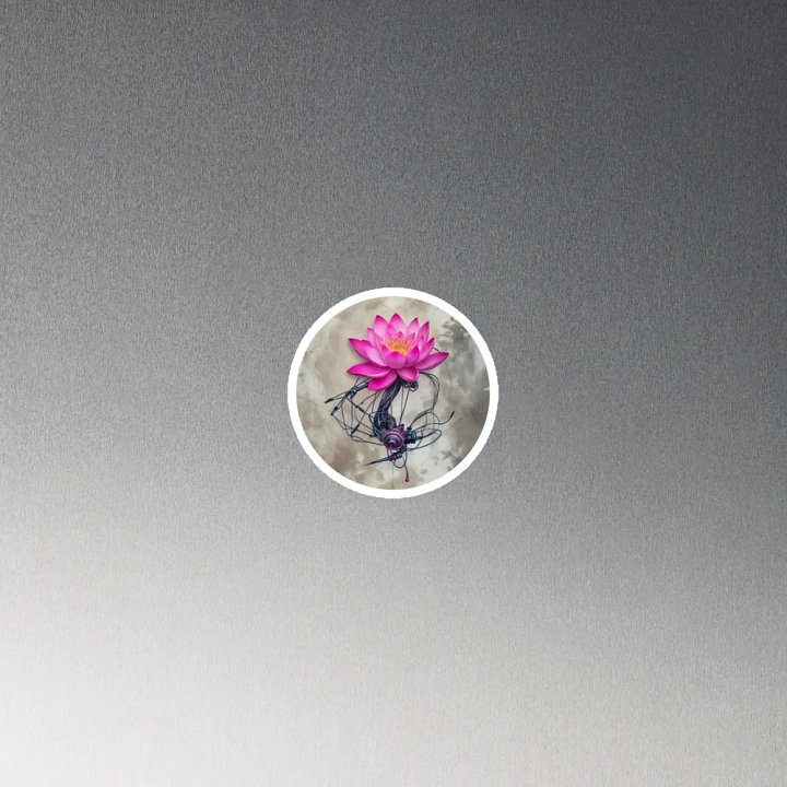 Digital Lotus Bloom Magnets product image (2)