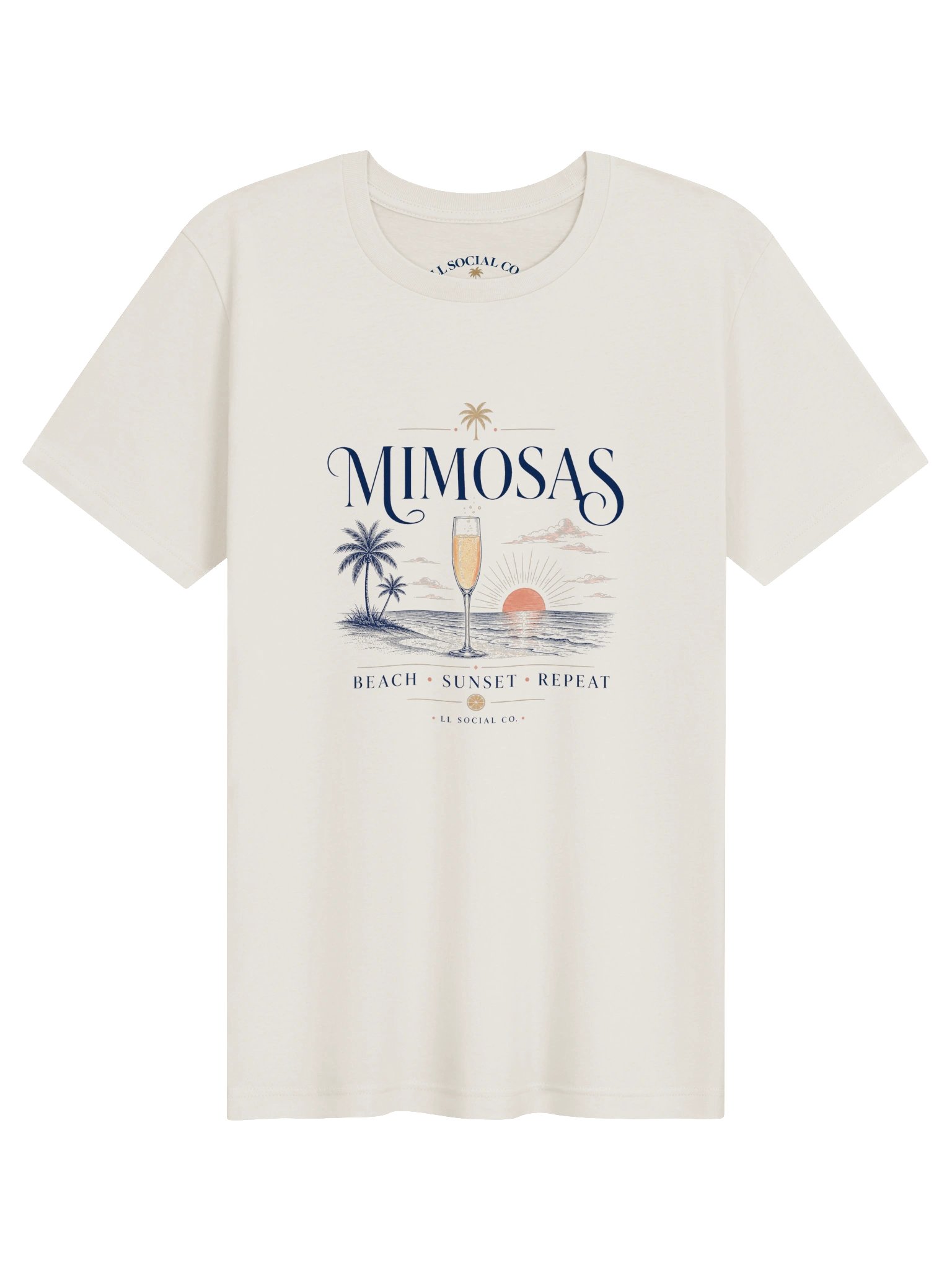 Mimosas Beach Sunset Repeat - Unisex Resort Tee product image (1)