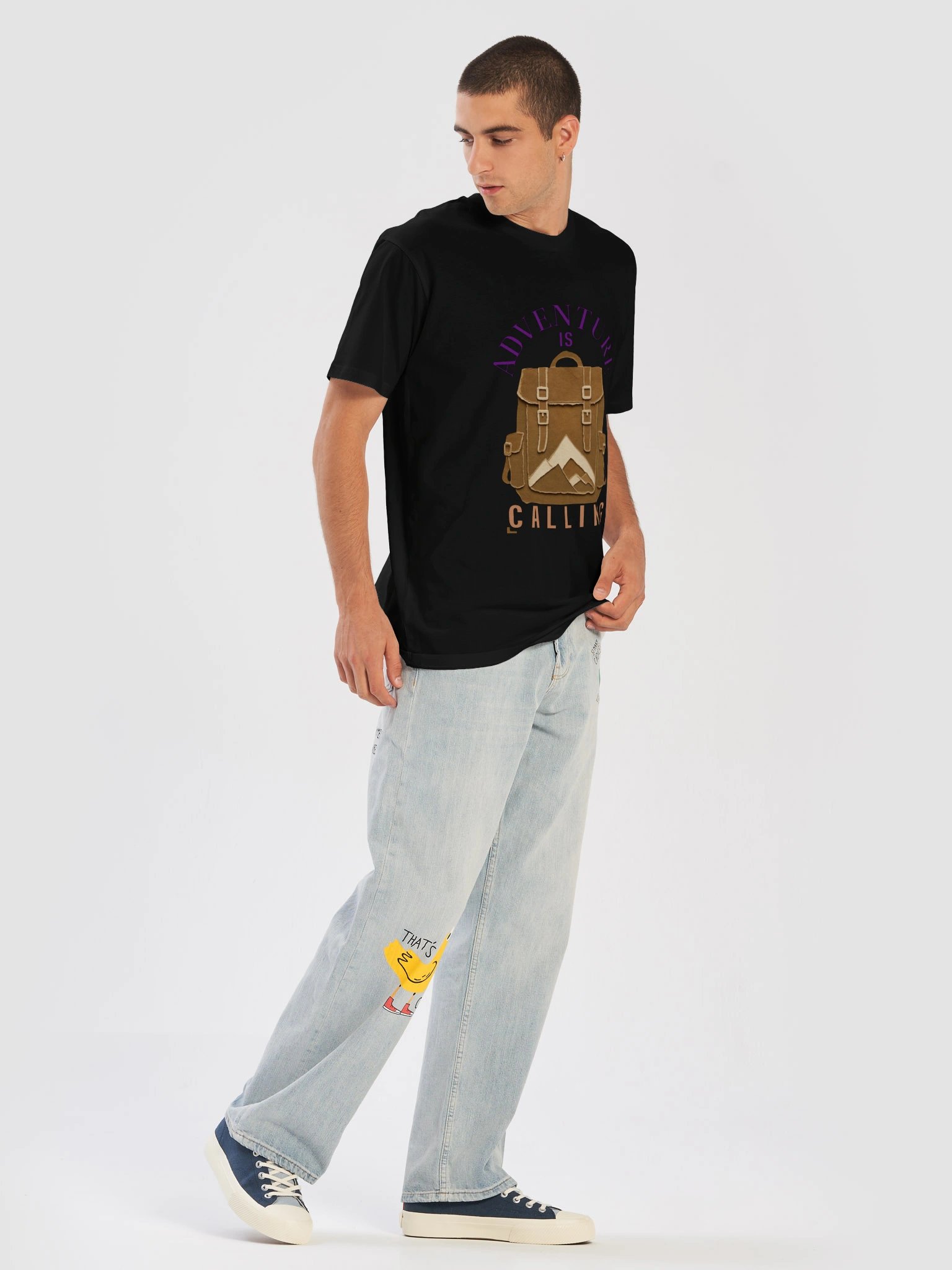 Adventure Is Calling -vintage outdoor Graphic T-Shirt product image (3)