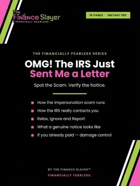 OMG! The IRS Just Sent Me a Letter; Spot the Scam. Verify the Notice. product image (1)