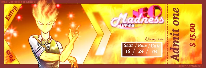 Grillby Ticket Mug 🎫 NEO Madness product image (2)