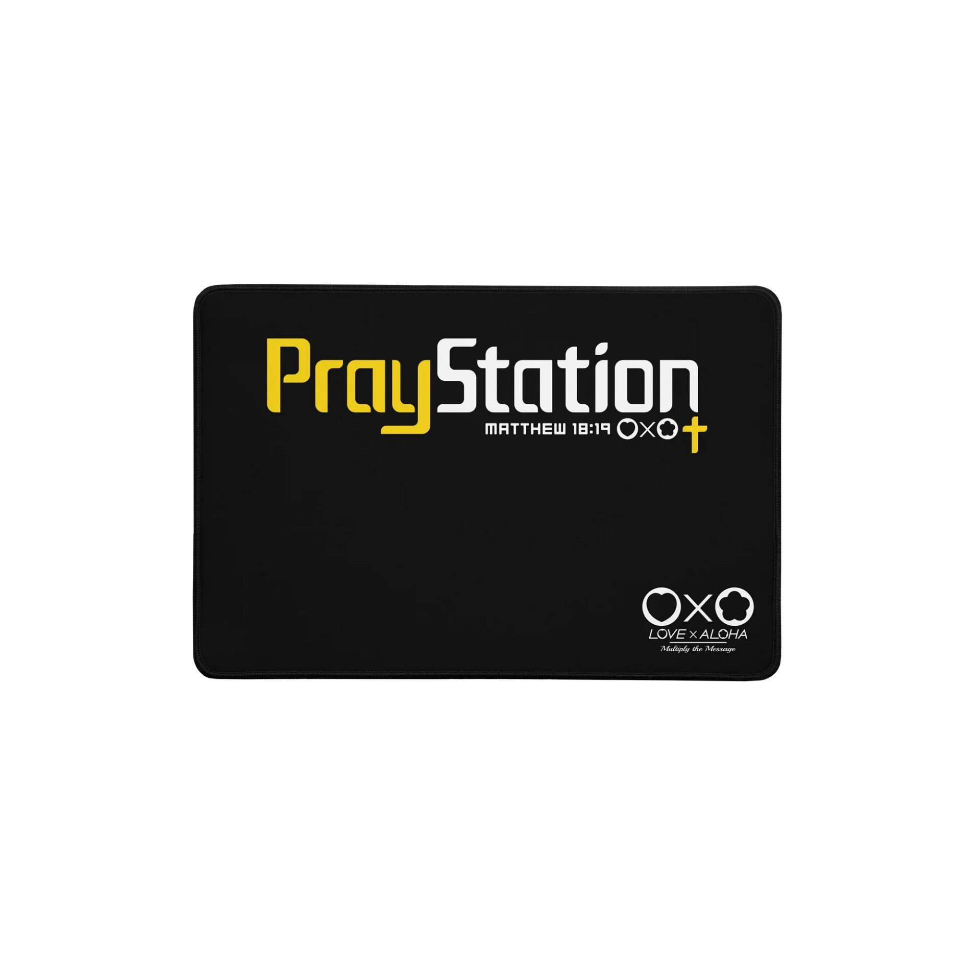 LXA PrayStation Desk Mat - Black | Love X Aloha - Faith Collection | Premium Christian Merch product image (1)
