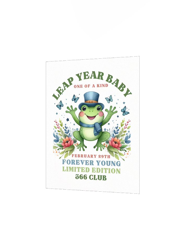 Leap Year Vibrant Matte Paper Poster Gift for February 29th Birthdays product image (2)