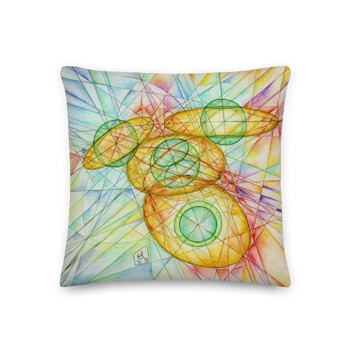 Poinsot's Paper Spaceship 4+1 - Physics of the Gyroscope Pillow product image (2)