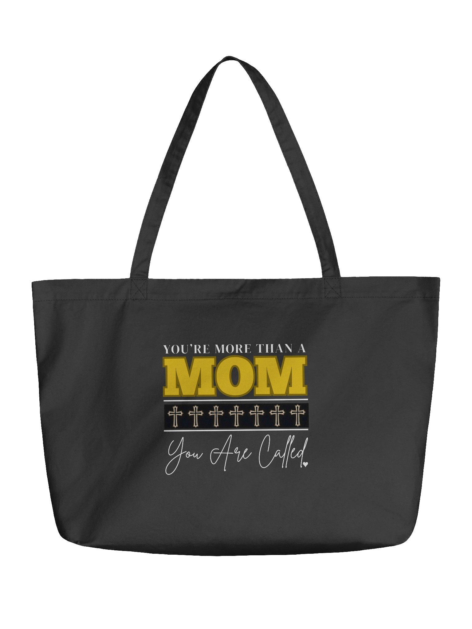 You`re More Than A MOM - You Are Called | Christian Mom Organic Tote Bag | Faith-Based Gift for Moms product image (2)