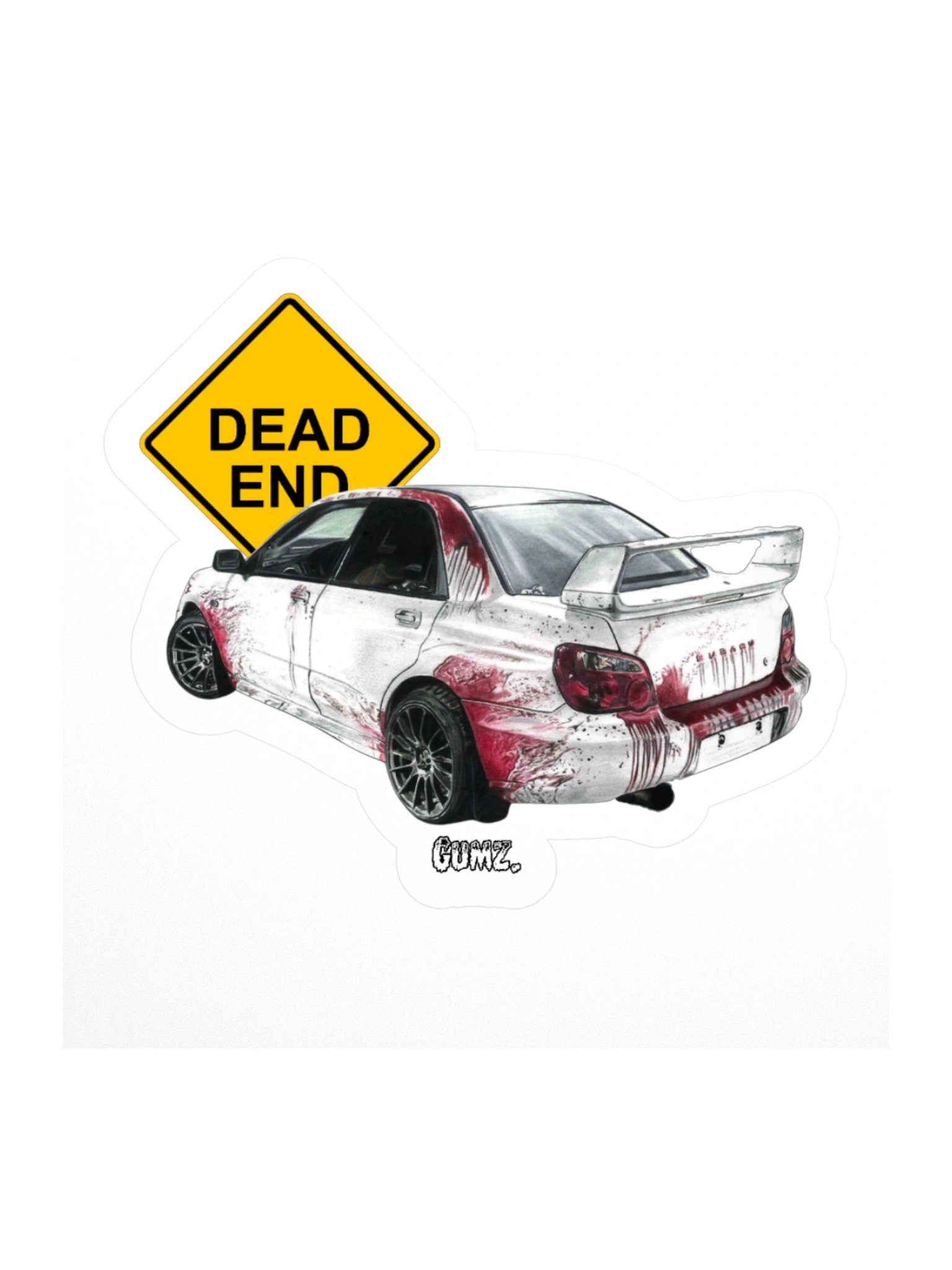 Dead End GUMZ. Kiss Cut Sticker product image (1)