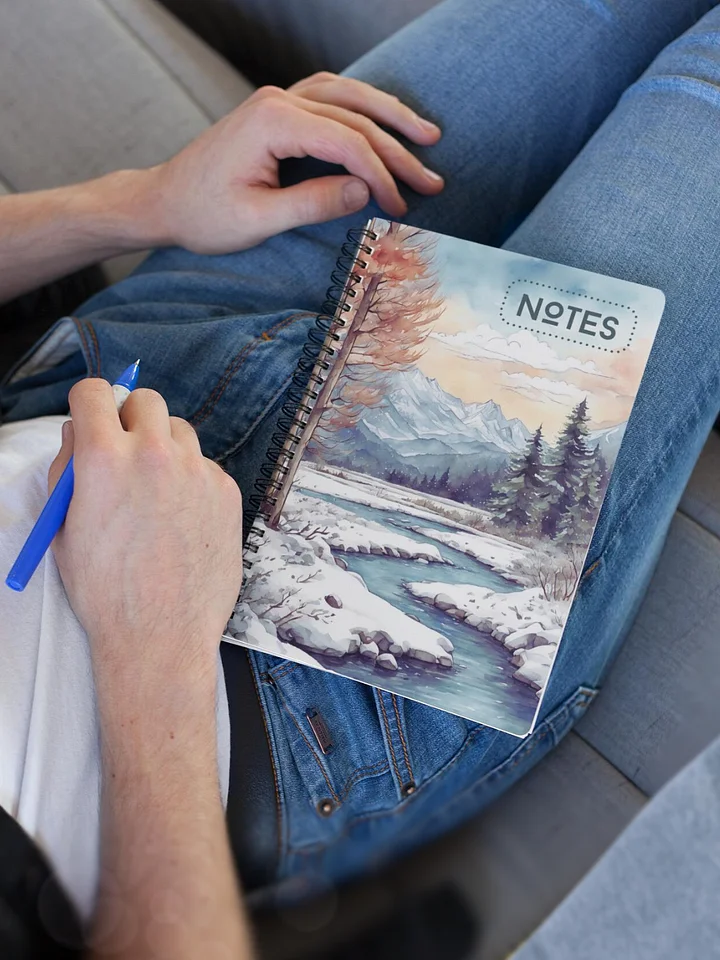 Winter mountain river Notebook product image (1)