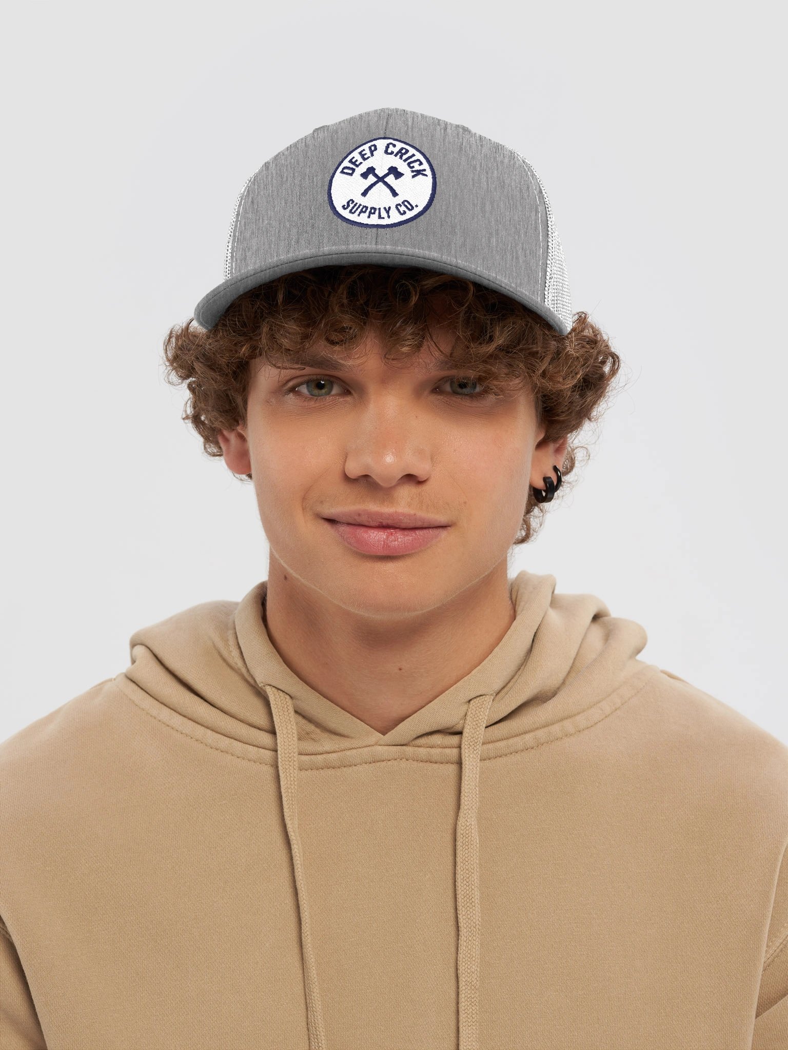 Deep Crick Supply Co. Crossed Axes Trucker Hat product image (5)