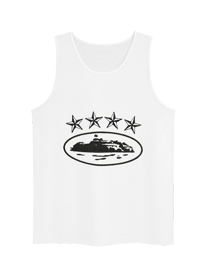 Corteiz 4Starz Alcatraz Tank Top White product image (1)