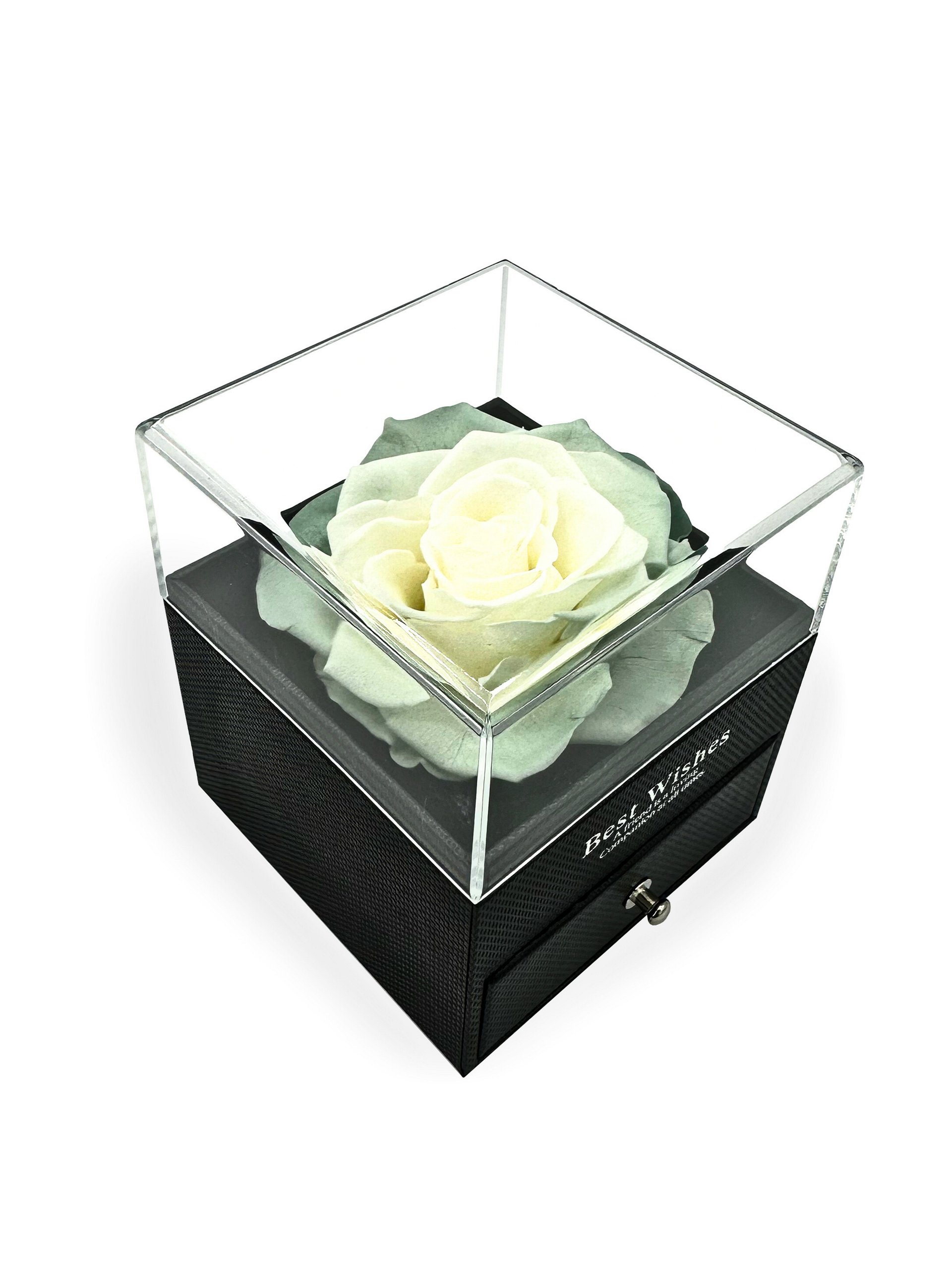 Eternal Rose Gift Box with "I Love You" Necklace (White) product image (1)