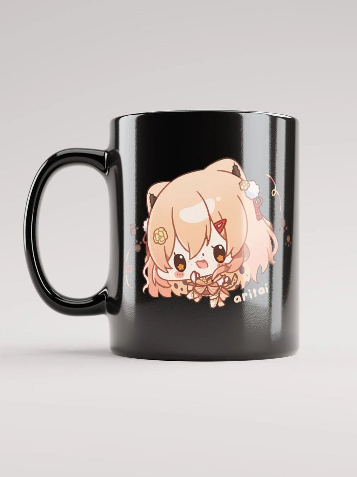 aritai 🐾 Chibi Mug (Black) product image (1)