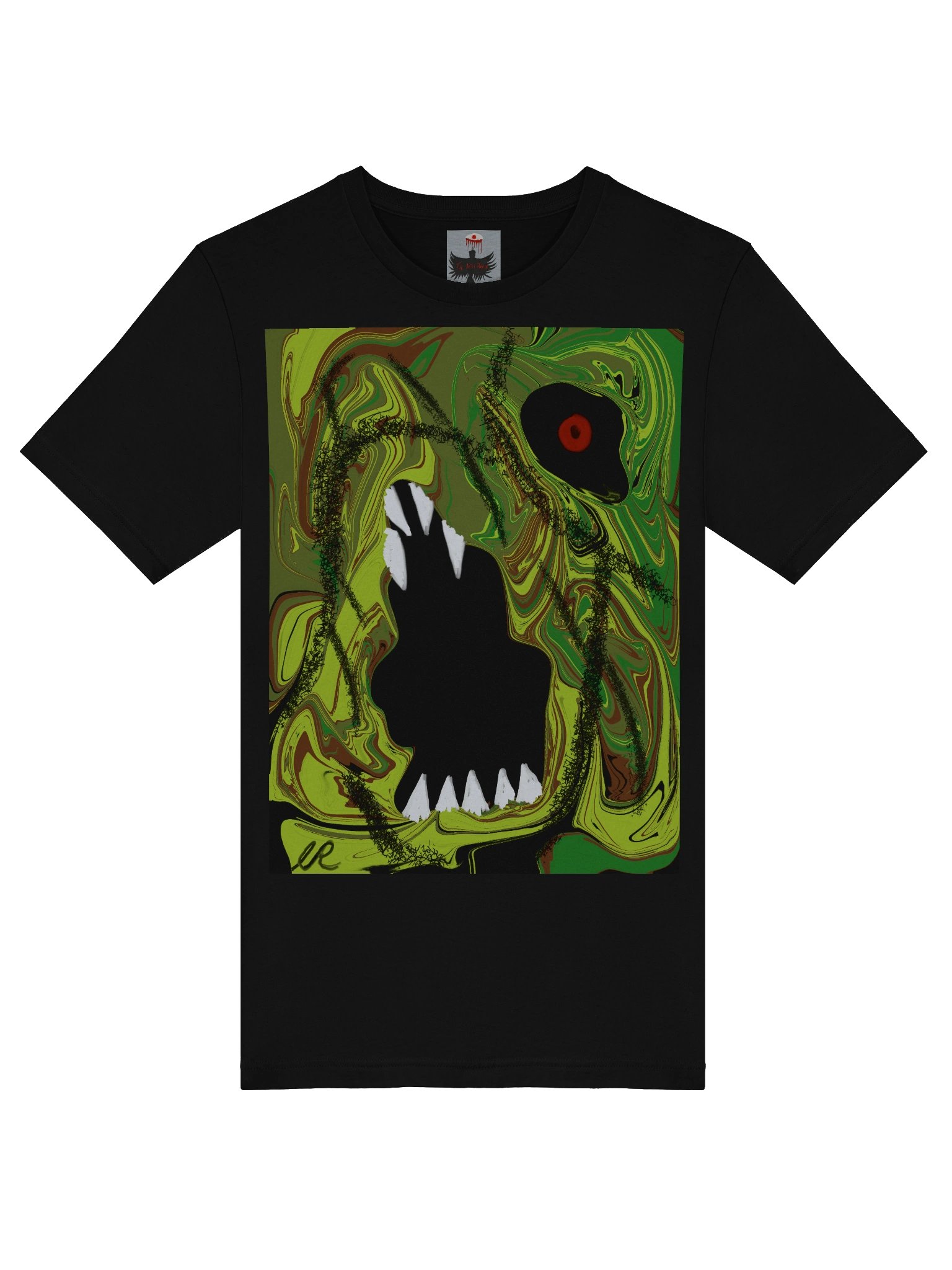 Marbled Swirl & Noir — Graphic Tee product image (5)