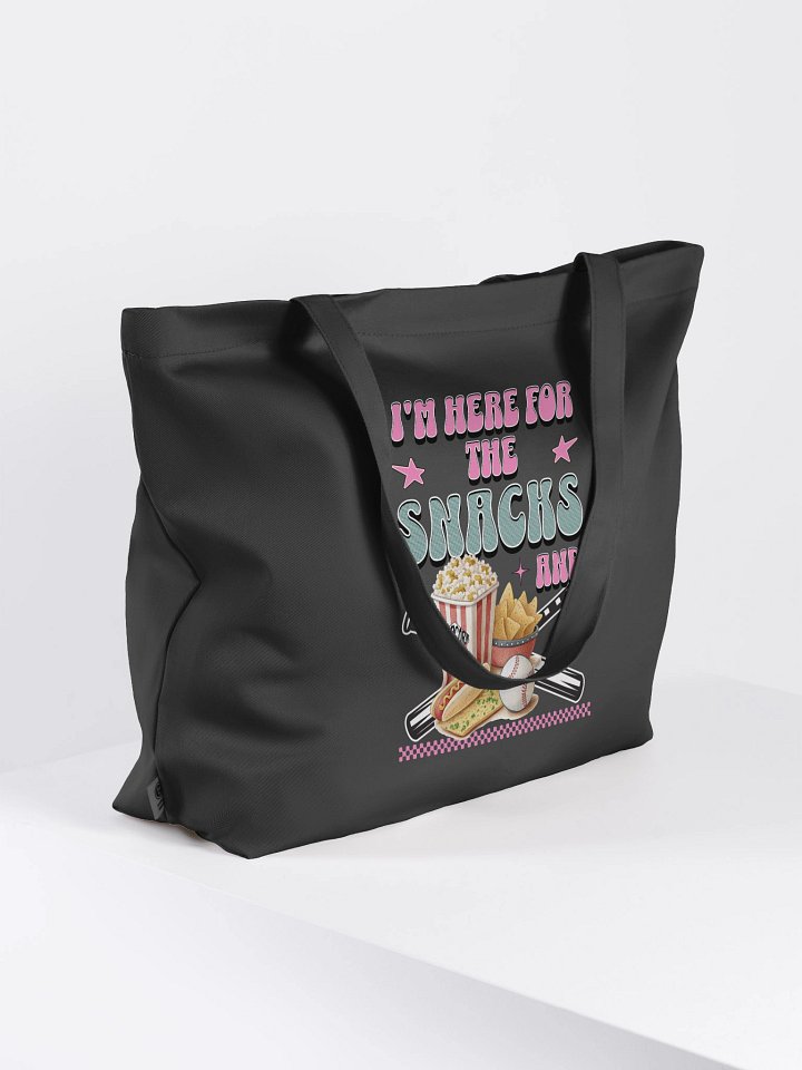 Im Here For The Snacks And Baseball Lover Statement Tote product image (1)