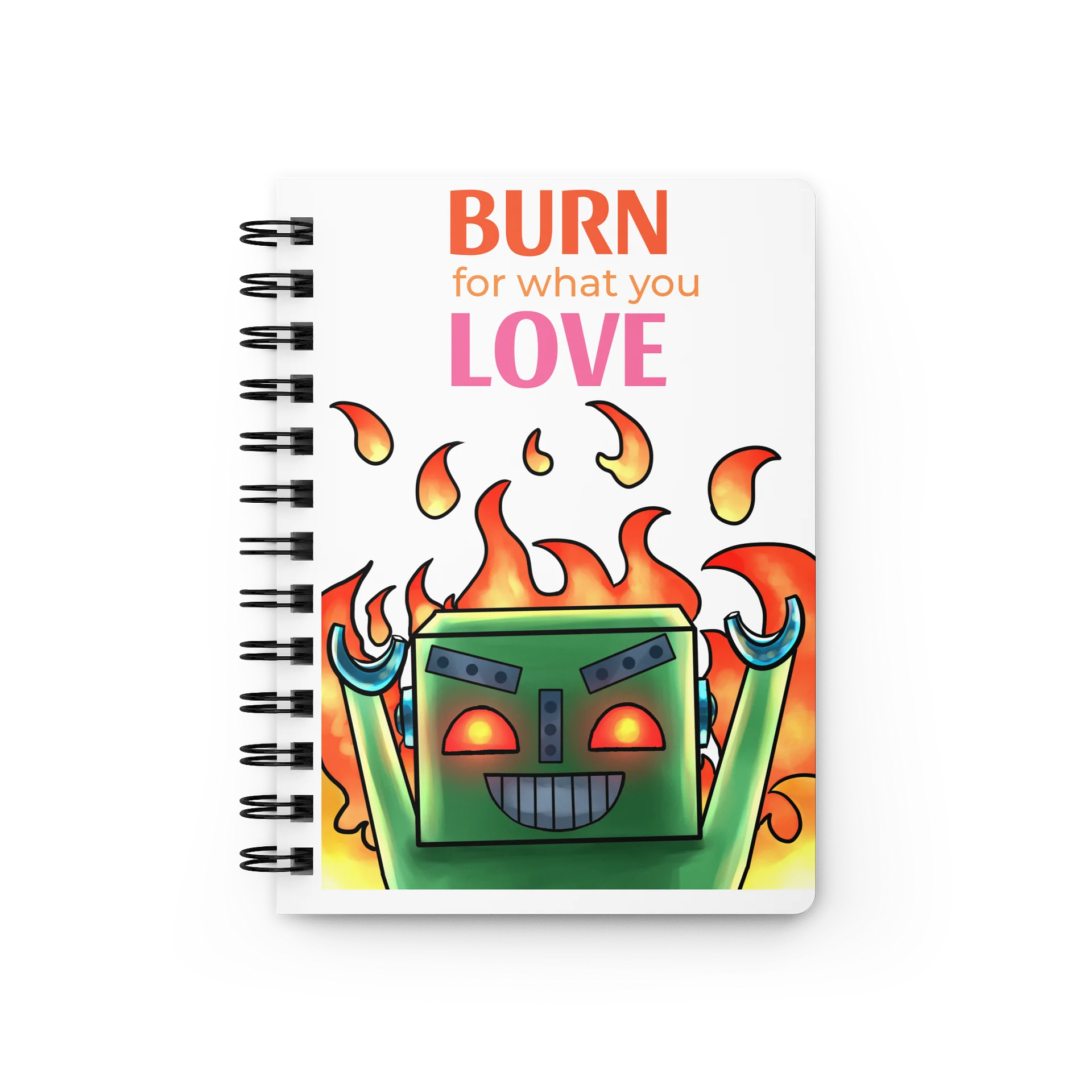 MACH 2 Evil Notebook "Burn for what you love" product image (1)