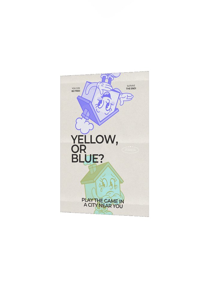 Poster: "Yellow, or Blue?" product image (2)