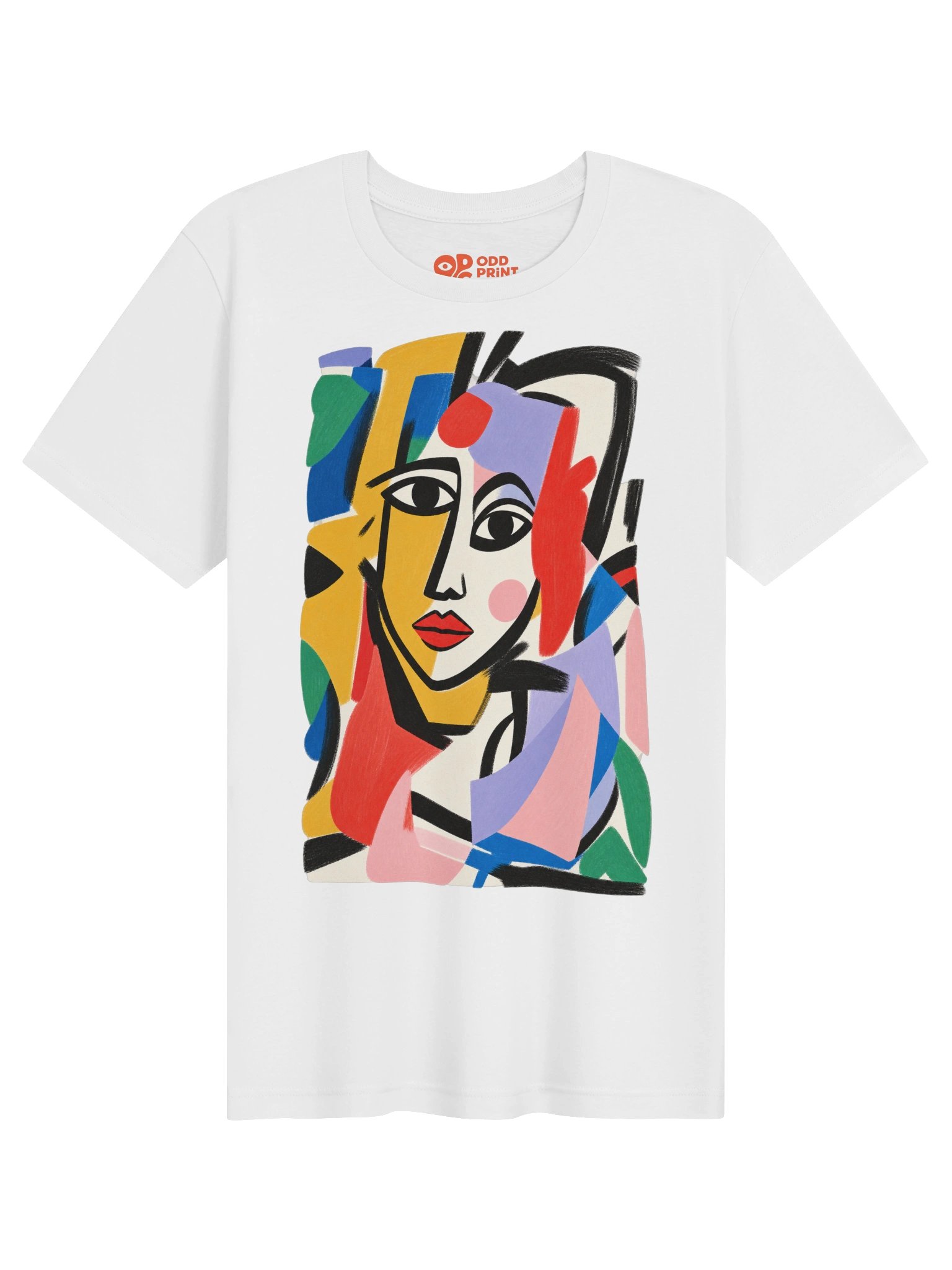 Modern Muse – Abstract Cubist Art T-Shirt product image (2)